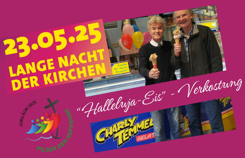 'Halleluja-Eis'-Verkostung von und mit Charly Temmel / Kircheneck