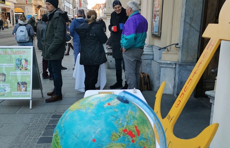 Adventmission in der Herrengasse / R. Hautz