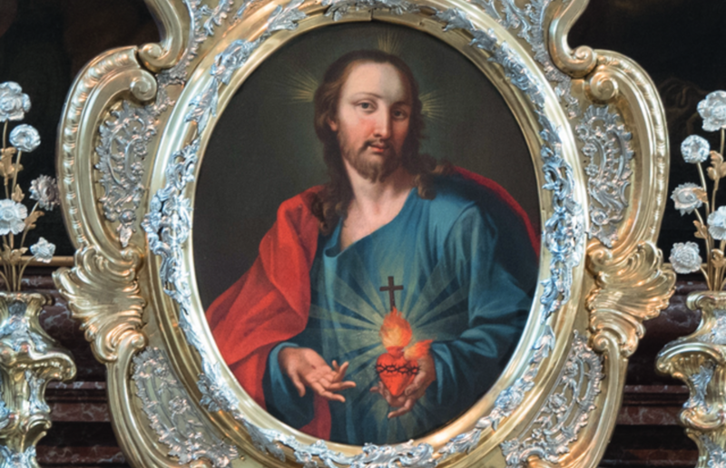 Herz-Jesu-Gemälde in Innsbrucker Jesuitenkirche / Jesuiten