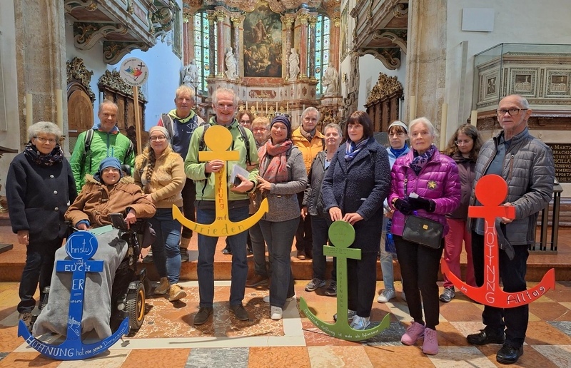 Pilgergruppe der Hoffnung im Grazer Dom / Katholische Stadtkirche Graz