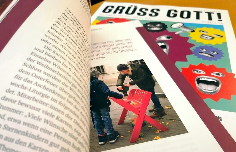 GRÜSS GOTT!-Magazin mit Roter Krippe / R. Hautz